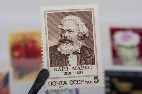 Old  Russian  stamp Stock Photos