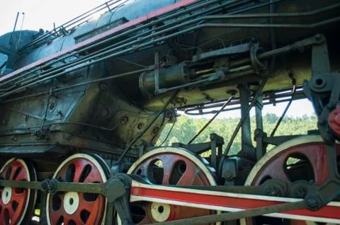 Old Russian train Stock Photos