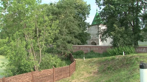 Old Russian willage Stock Footage 880413