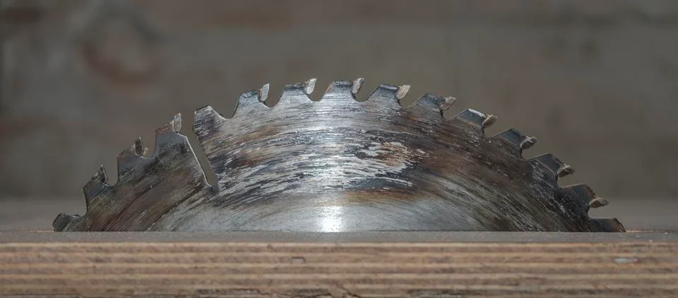 An old rust circular saw Stock Photos