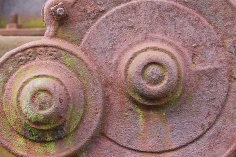 Old rust machine casing Stock Photos