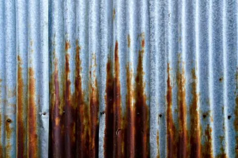 Old &amp; rust metal background Stock Photos