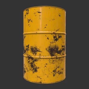 Old rust metal barrel Stock Illustration