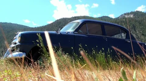 Old Rusted Car Video stock 18609500
