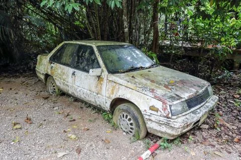 Old rusted car Foto stock