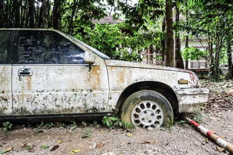 Old rusted car Foto stock