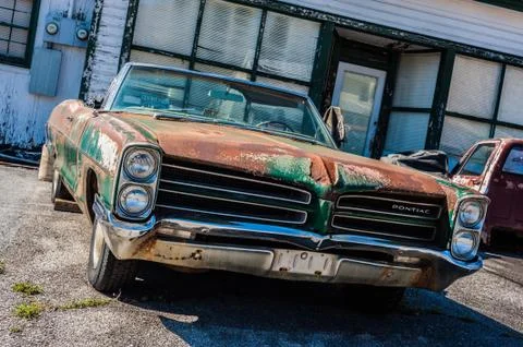 Old rusted car Stock Photos