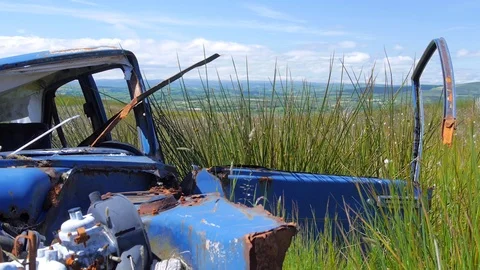 Old Rusted Vehicle Stock Footage 98528688