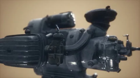 Old rustet opposite engine Stock Footage 142549487