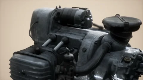 Old rustet opposite engine Vidéo 143394956