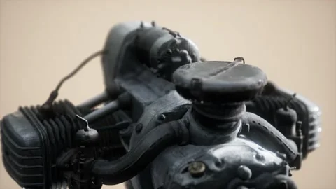 Old rustet opposite engine 動画素材 164961939