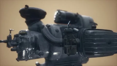 Old rustet opposite engine Vidéo 166944914