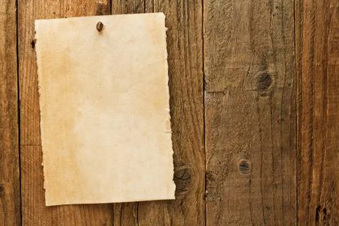 Old rustic aged wanted cowboy sign on parchment Stock Photos
