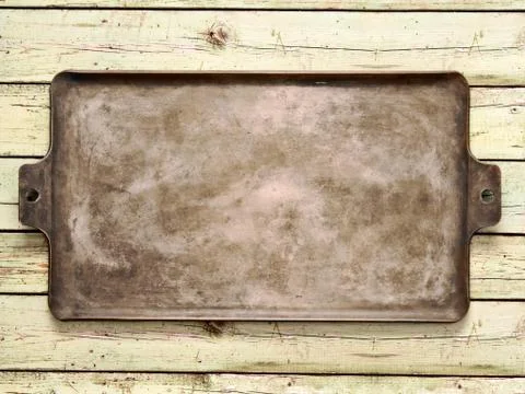 Old rustic baking sheet Stock Photos