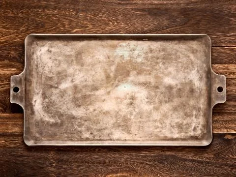 Old rustic baking sheet Stock Photos