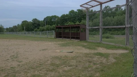 Old Rustic Baseball Field. Stock Footage 78158576