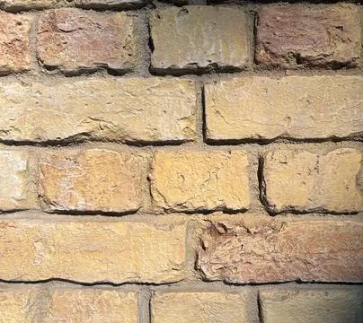 Old Rustic Brown Brick Wall Texture Background With Vintage Stone Copy Space Stock Photos