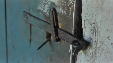 An old rustic door Video stock 55032981