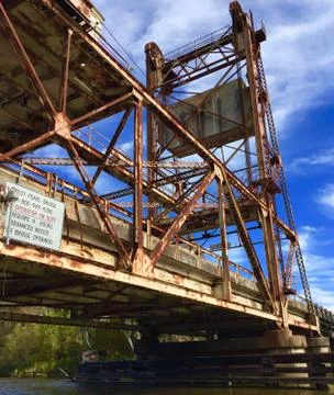 Old Rustic Drawbridge Stock Photos