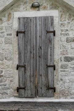 Old rustic entrance gate Stock Photos