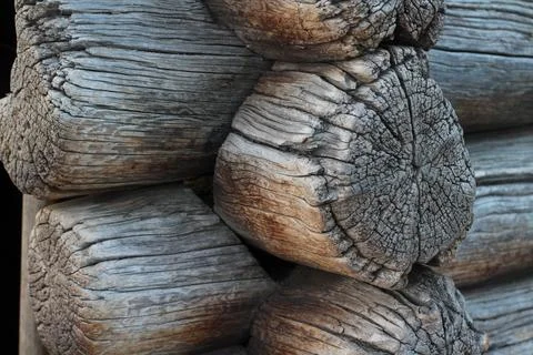 Old Rustic House Architectural Features Stock Photos