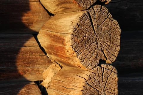 Old Rustic House Architectural Features Stock Photos