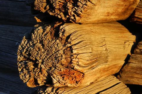 Old Rustic House Architectural Features Stock Photos