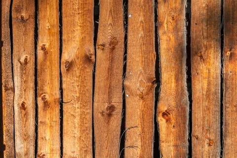 Old rustic plank fence background Stock Photos