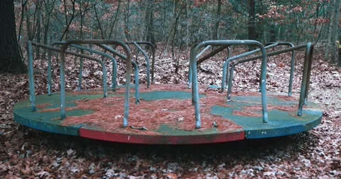 Old rustic playground Stock Footage 260830862