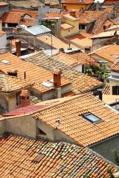Old rustic roofs 写真素材