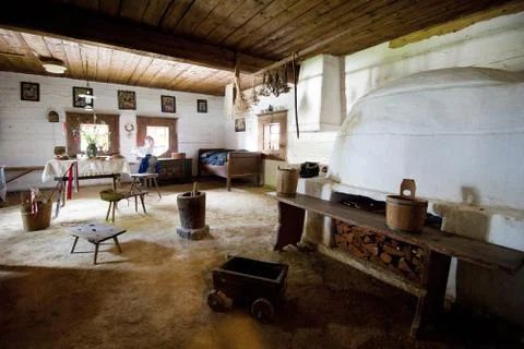 Old rustic room Stock Photos