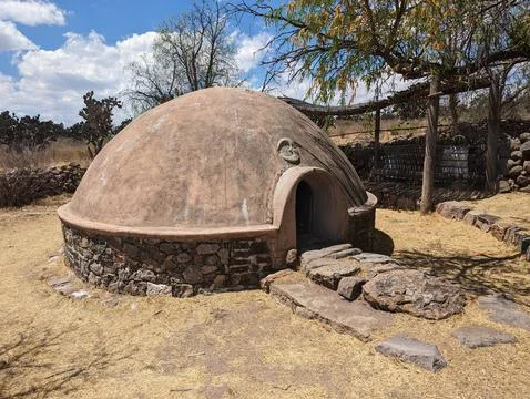 Old Rustic Stone Oven in Abandoned Bakery Stock Photos