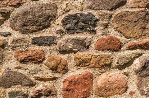 Old Rustic Stone wall Background Stock Photos