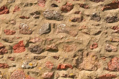 Old Rustic Stone wall Background Stock Photos