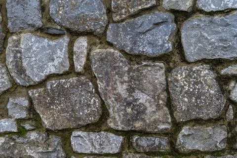 Old rustic stone wall High quality texture and background Foto stock