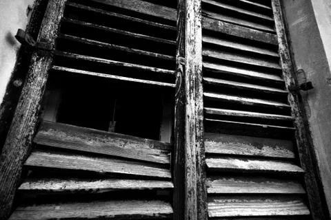 Old rustic window 库存照片
