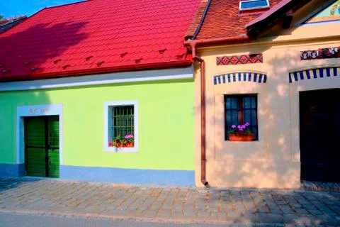 Old rustic wine cerrals. Wine background in Europe. Czech Republic, South Fotos de archivo