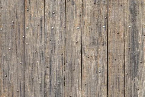 Old rustic wooden surface with horizontal planks, background with copy space Stock Photos