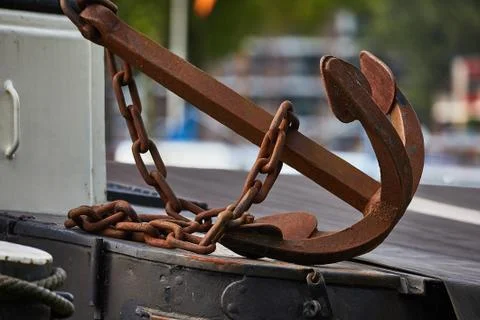 Old Rusty Anchor Stock Photos