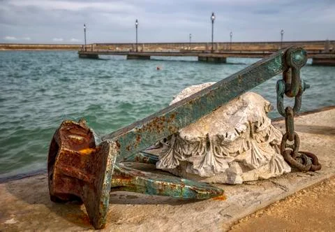 Old rusty anchor Stock Photos