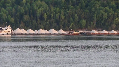 An old rusty barges Video stock 107911153