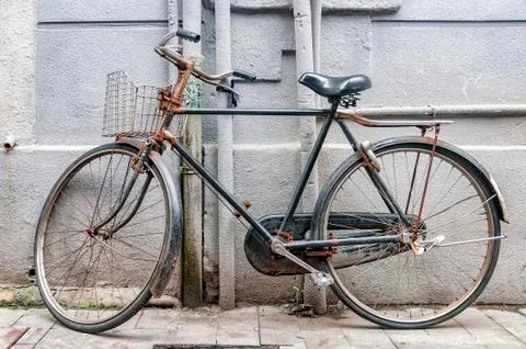 Old Rusty Bicycle Foto stock