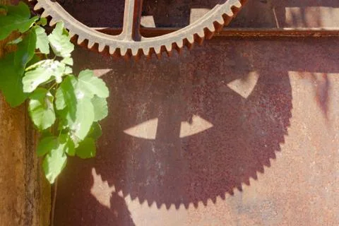 Old rusty big gear Stock Photos