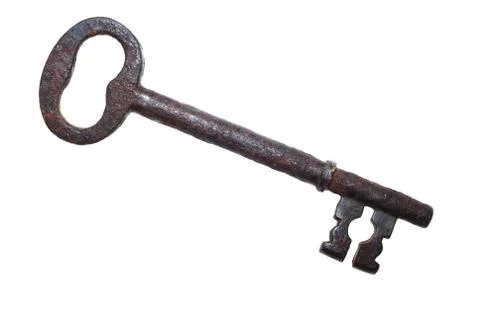 Old rusty big key Stock Photos
