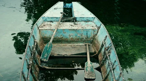 Old rusty boat, 4k Stock Footage 68358525