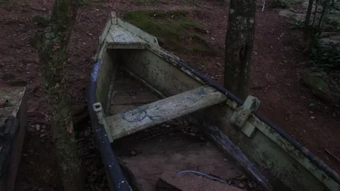 Old rusty boat Stock Footage 138231452