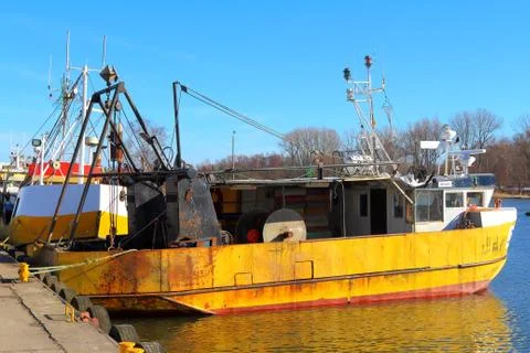 Old rusty boat Foto stock