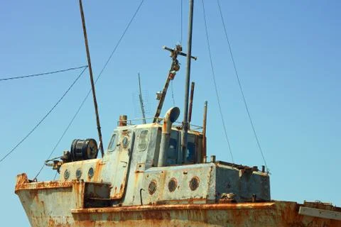 Old rusty boat Stock Photos