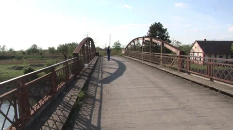Old rusty bridge Stock-Footage 37256658