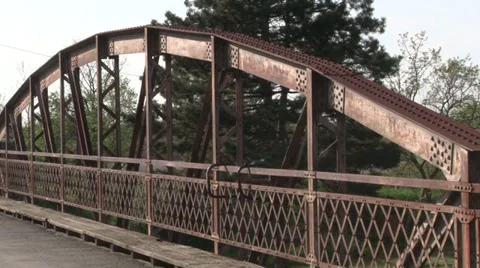 Old rusty bridge Stock-Footage 37257995